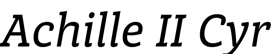 Achille II Cyr FYMedium Italic cкачати шрифт безкоштовно